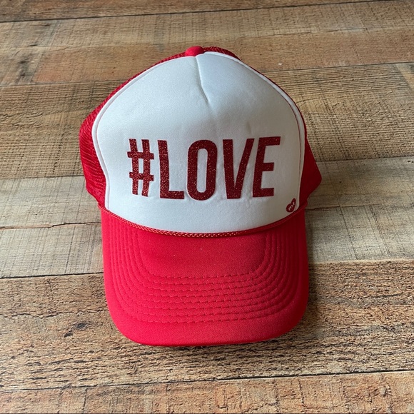NEW Mother Trucker Red Love Trucker Hat - Picture 1 of 1